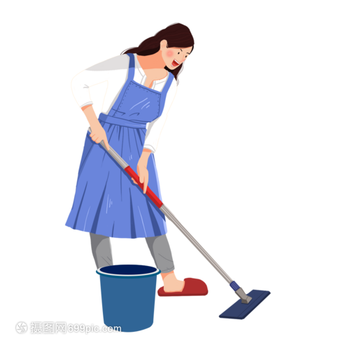 打掃衛(wèi)生的母親