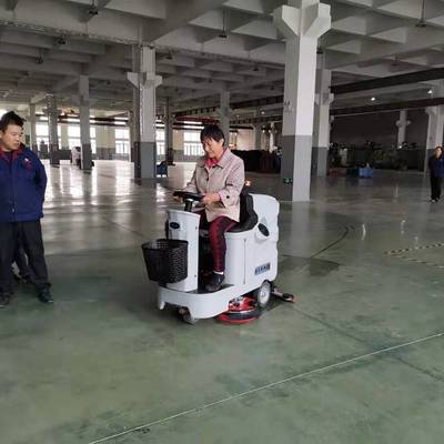 倉(cāng)庫(kù)地面清潔手推式洗地機(jī)L520BT 優(yōu)尼斯超市商場(chǎng)保潔用掃地機(jī)